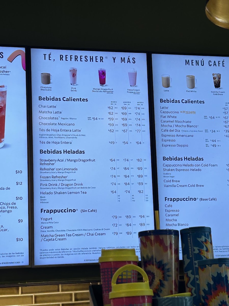 Starbucks Cuicuilco Plaza Menu Photo 2
