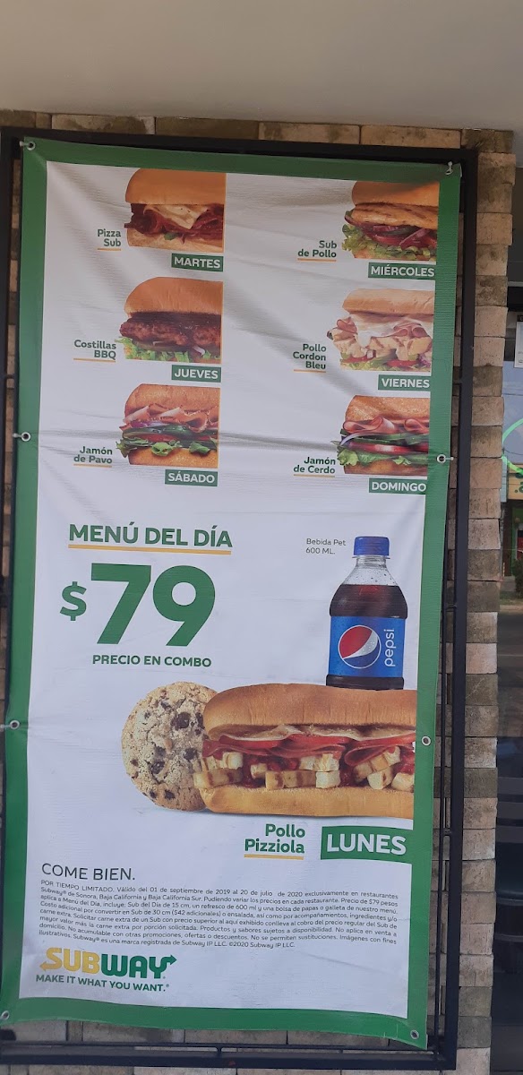 Subway Menu Photo 2