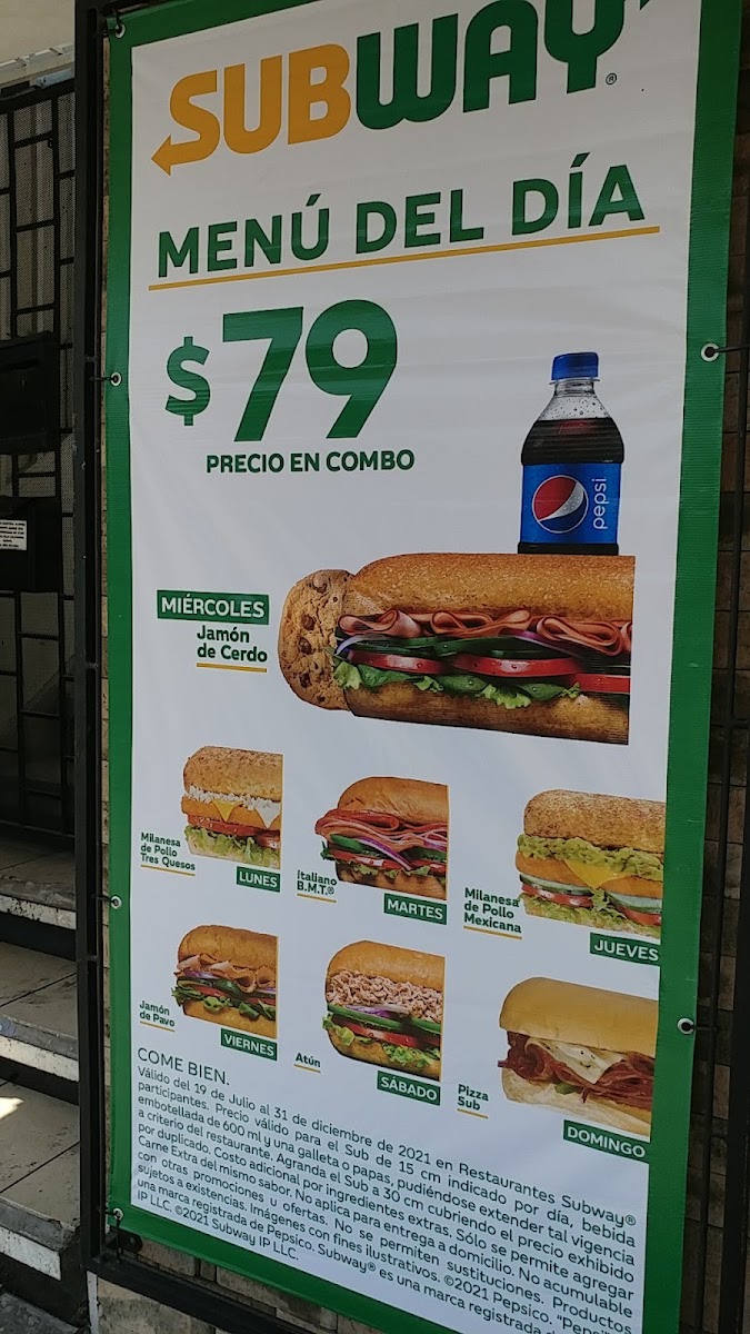 Subway Menu Photo 3