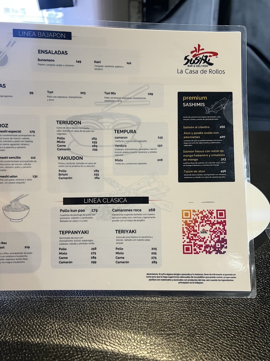 Sushi Bar & Delivery Menu