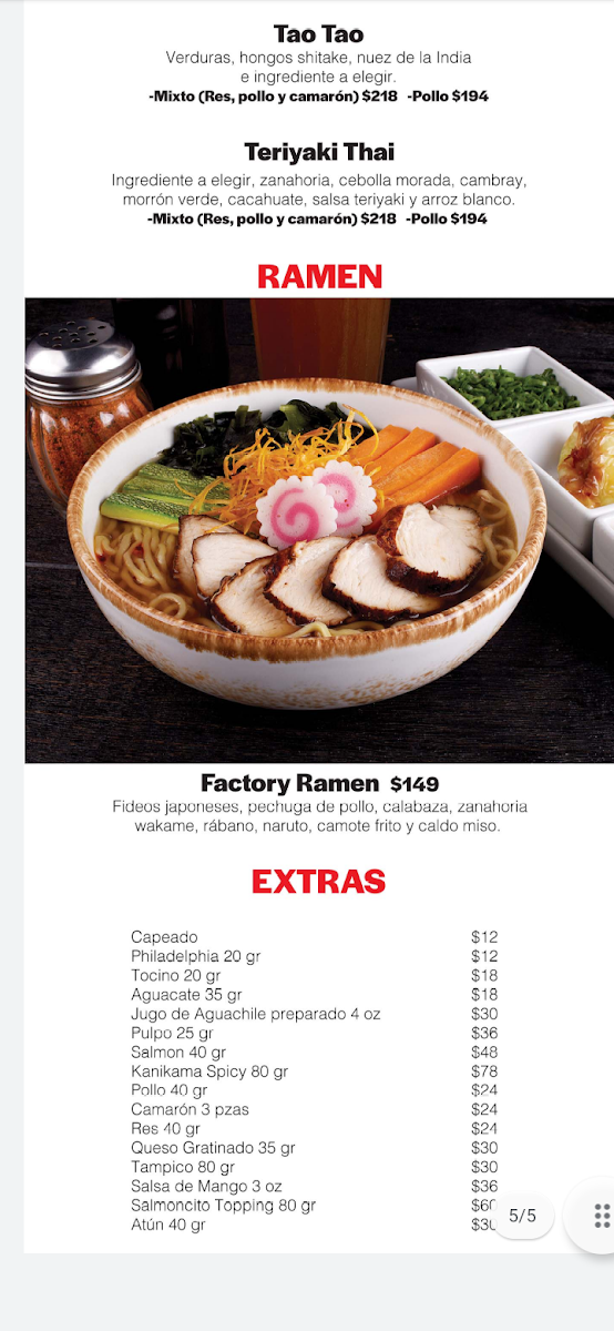 Sushi Factory Menu Photo 3