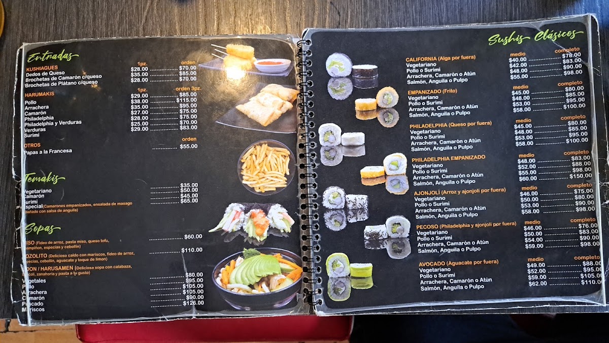Sushi Fly Menu