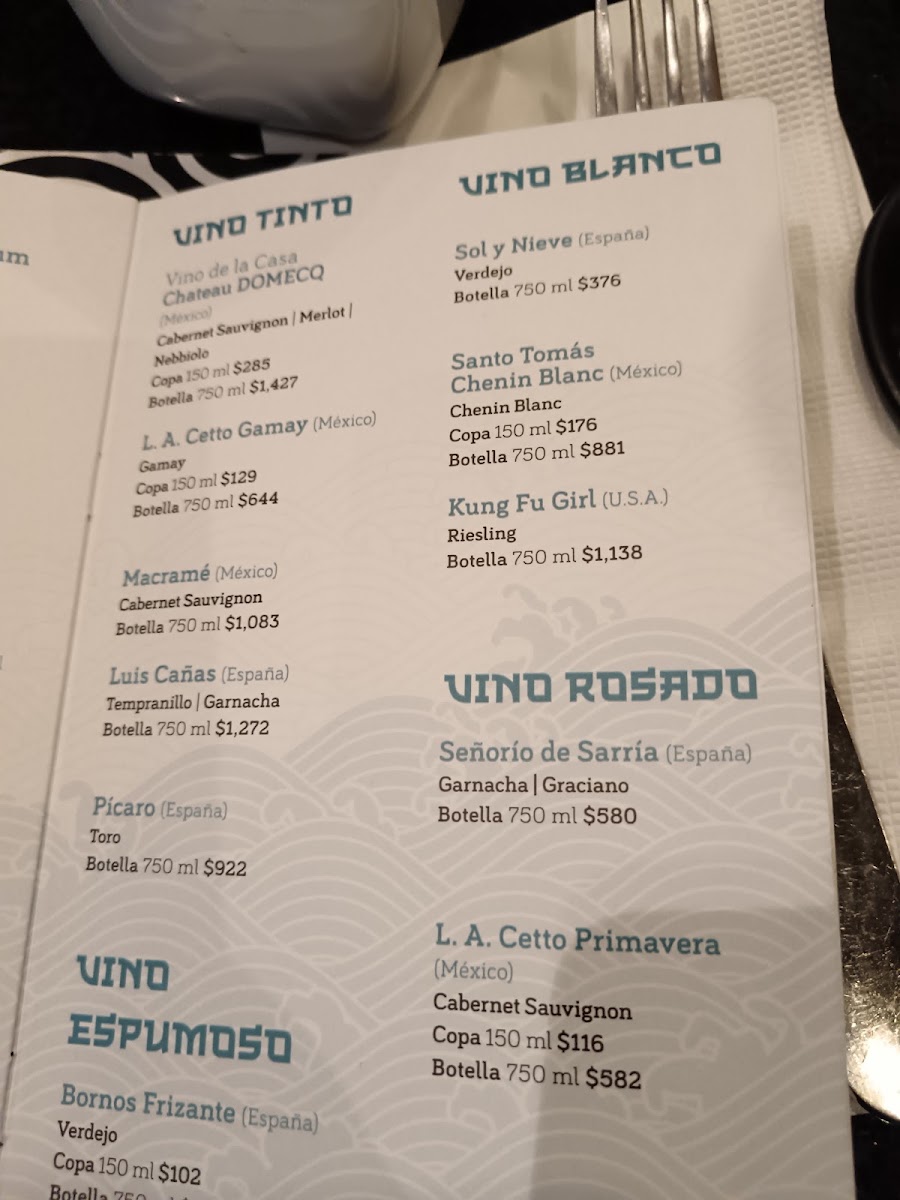 Sushi Itto Menu