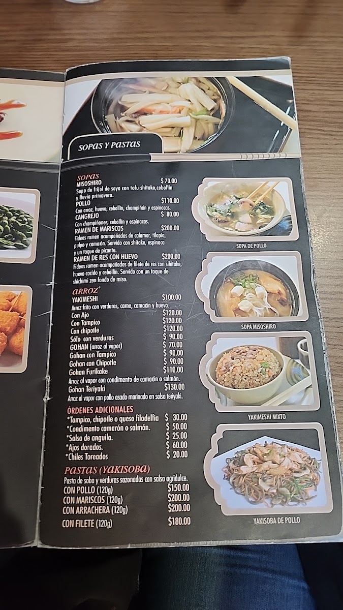 Sushi Tako Menu