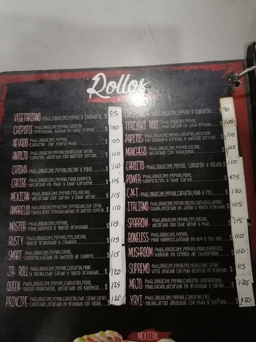 Sushivan Menu