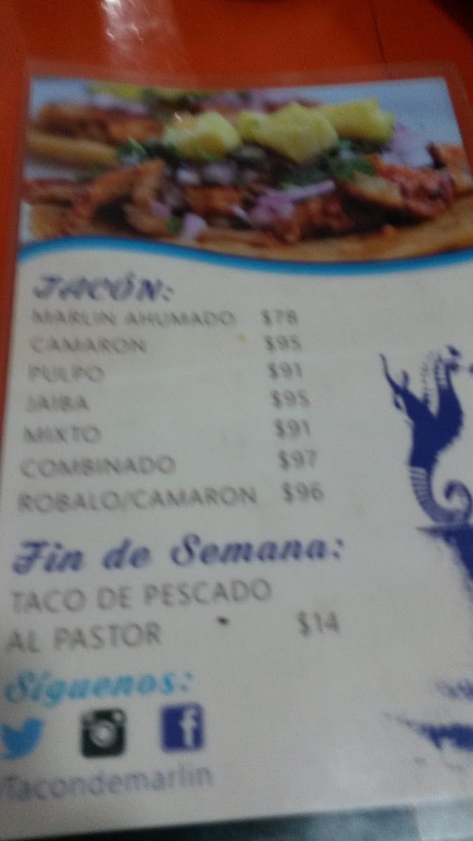 Tacon De Marlin Menu Photo 10