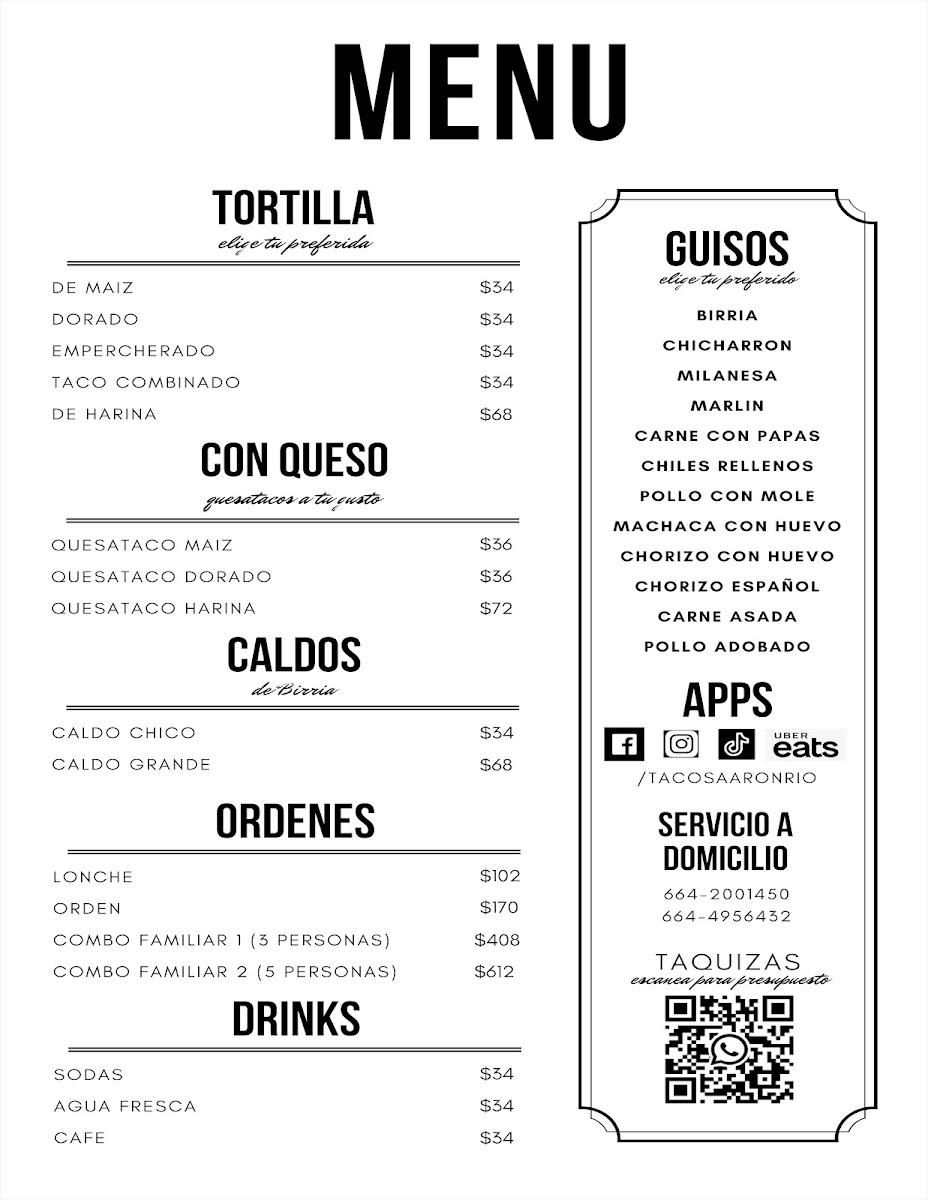 Tacos Aaron Rio Menu Photo 4