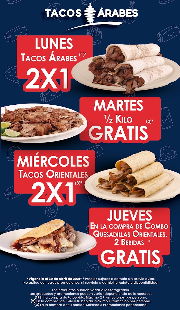 Tacos Árabes Camarones Menu Photo 7