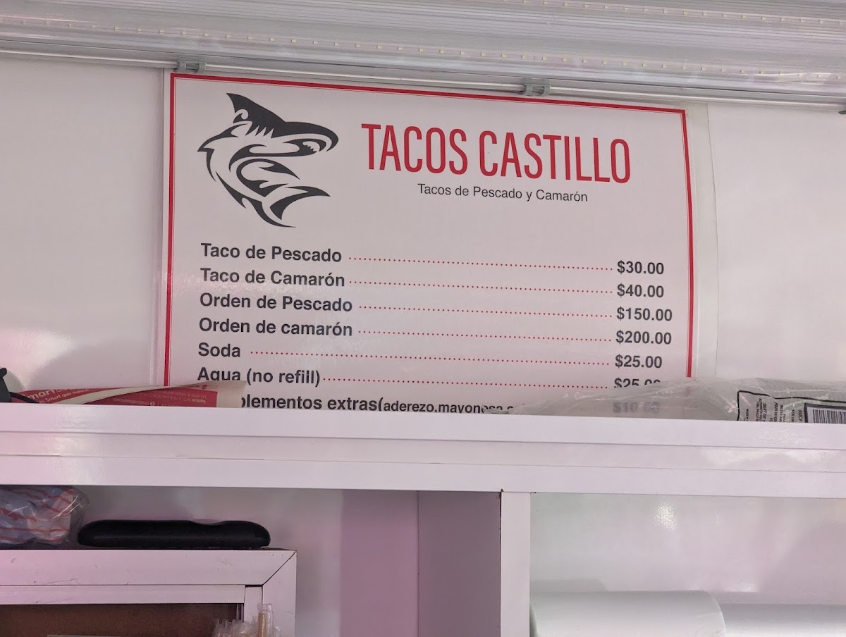 Tacos Castillo Menu