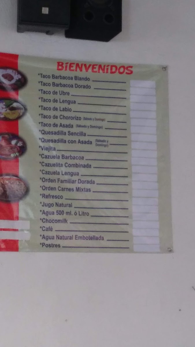 Tacos De Barbacoa El Viejito E Hijos Menu Photo 4