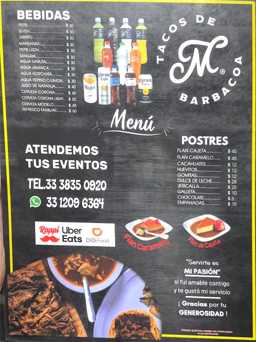 Tacos De Barbacoa Mc - La Calma Menu Photo 3