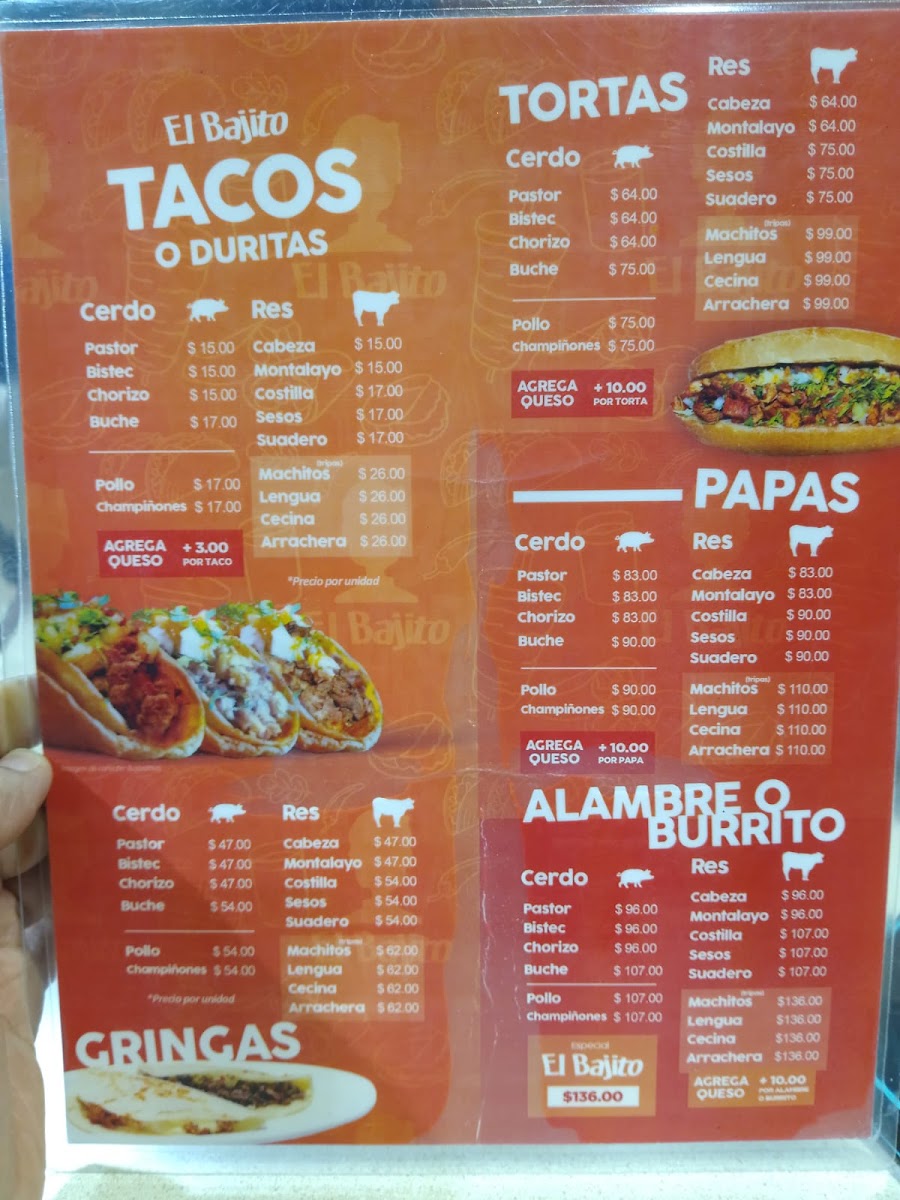 Tacos El Bajito Menu Photo 5