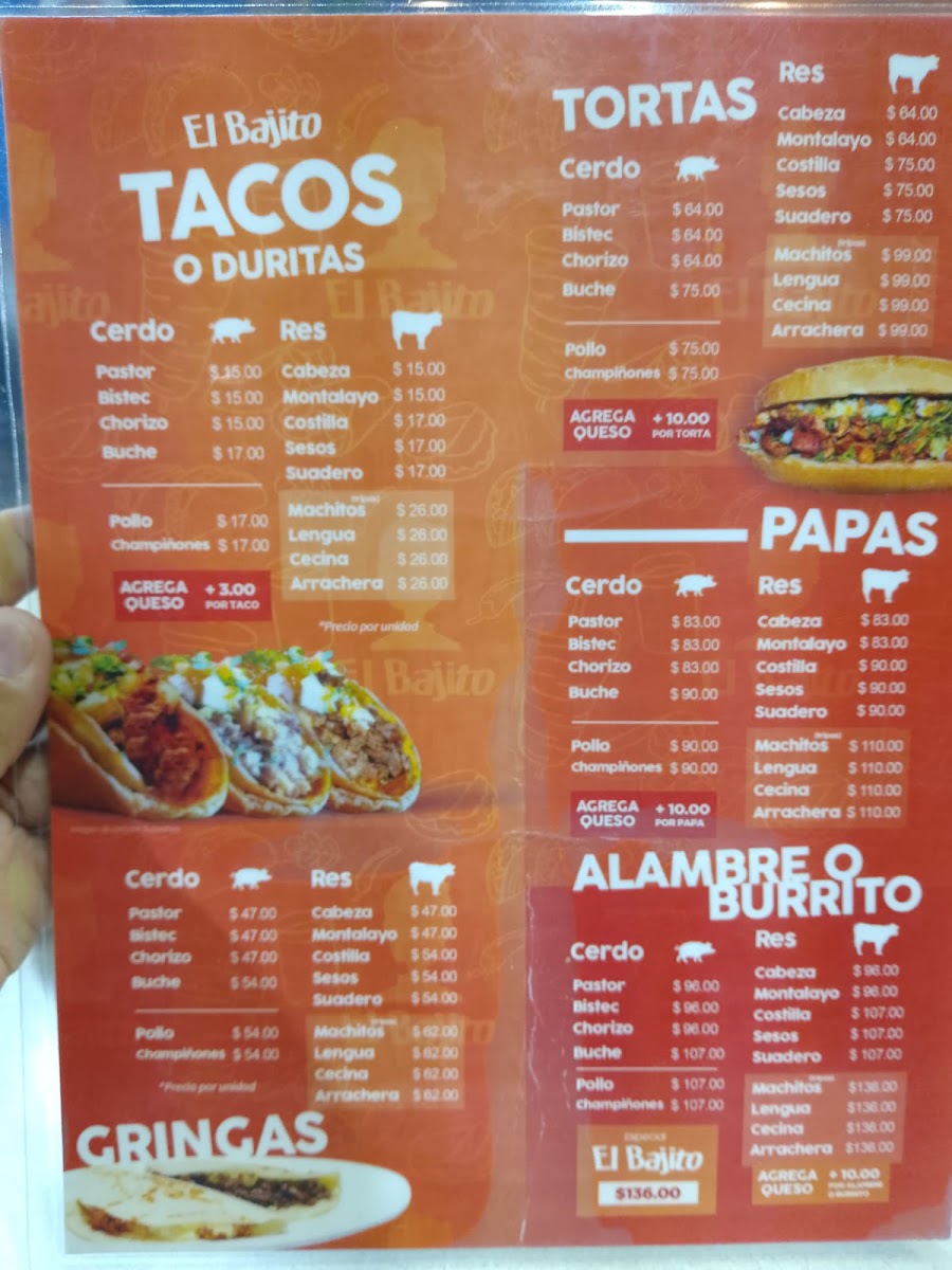 Tacos El Bajito Menu Photo 6
