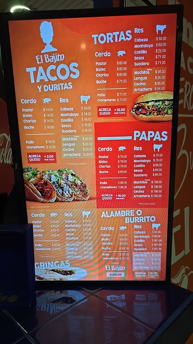 Tacos El Bajito Menu Photo 8