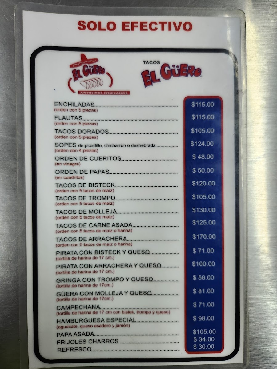 Tacos El Guero Contry Menu Photo 4