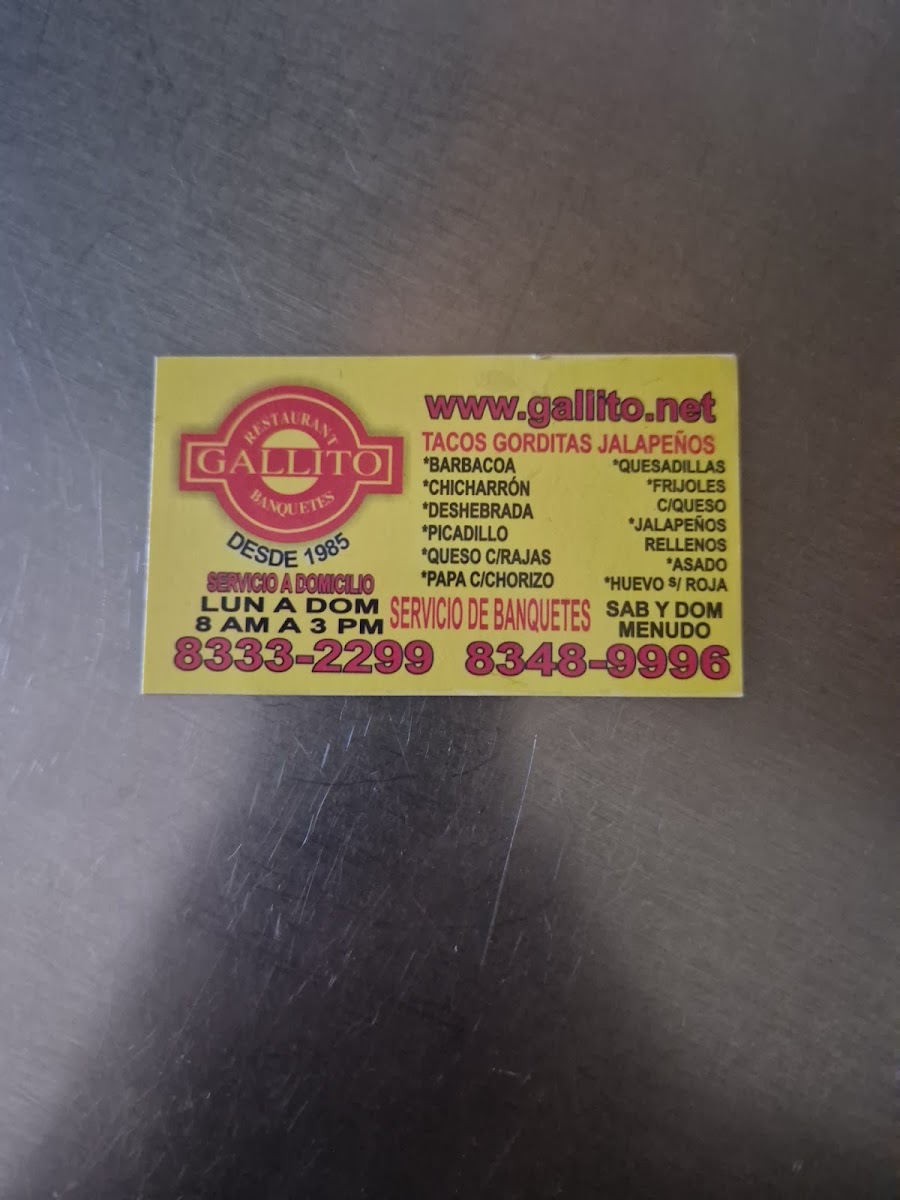 Tacos Gallito Menu Photo 6