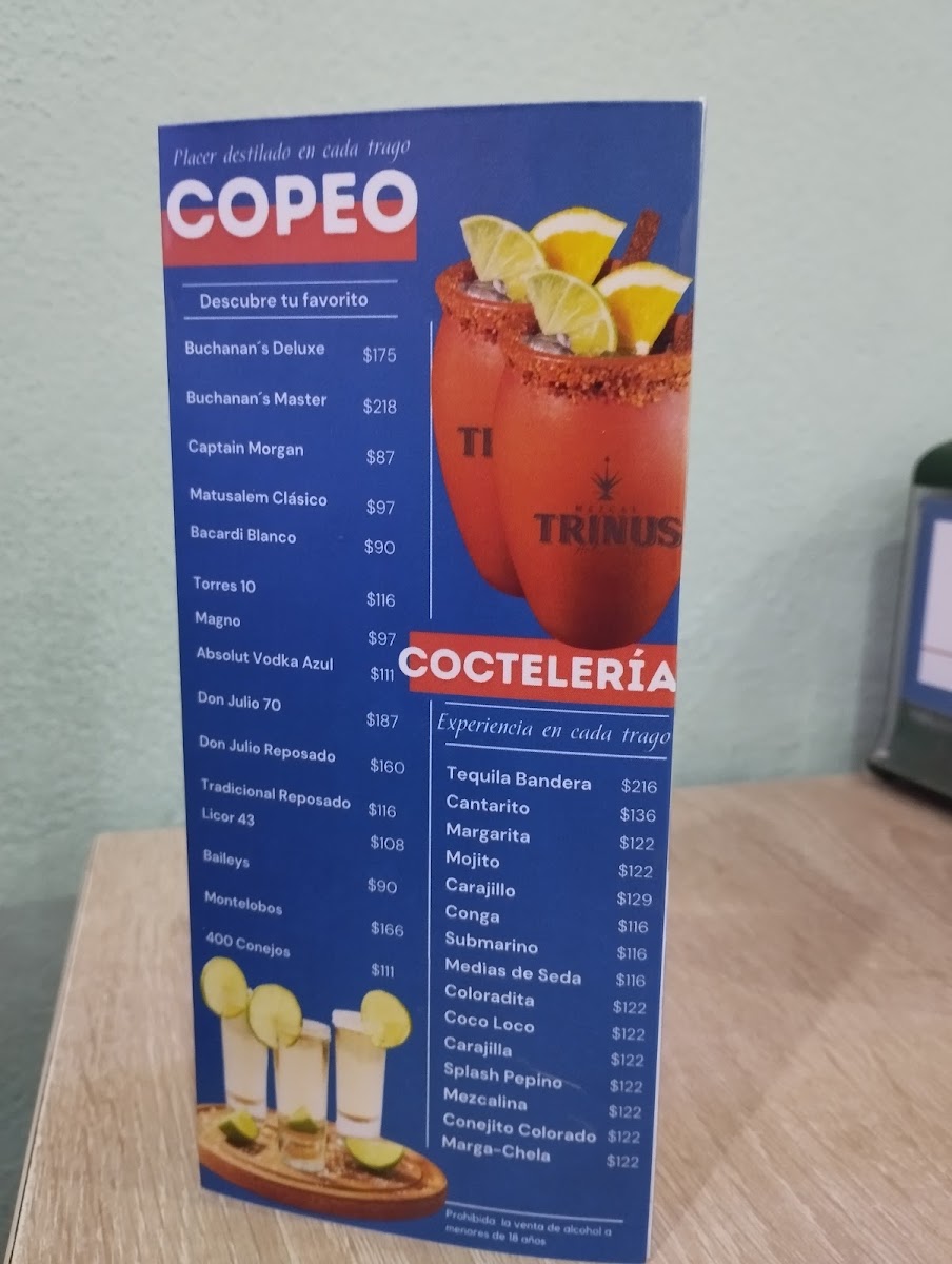 Tacos Los Tarascos Camino Real Menu