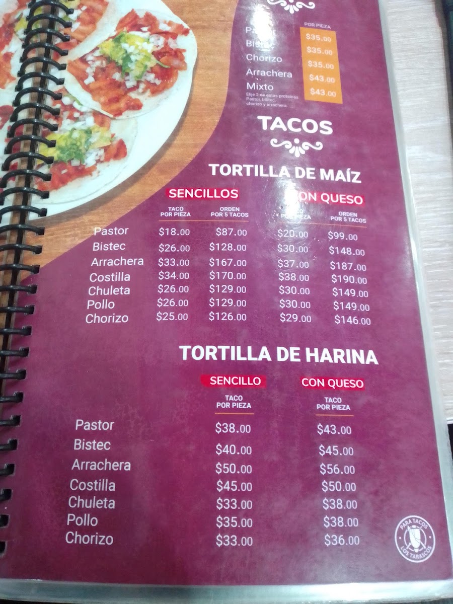 Tacos Los Tarascos Camino Real Menu Photo 2