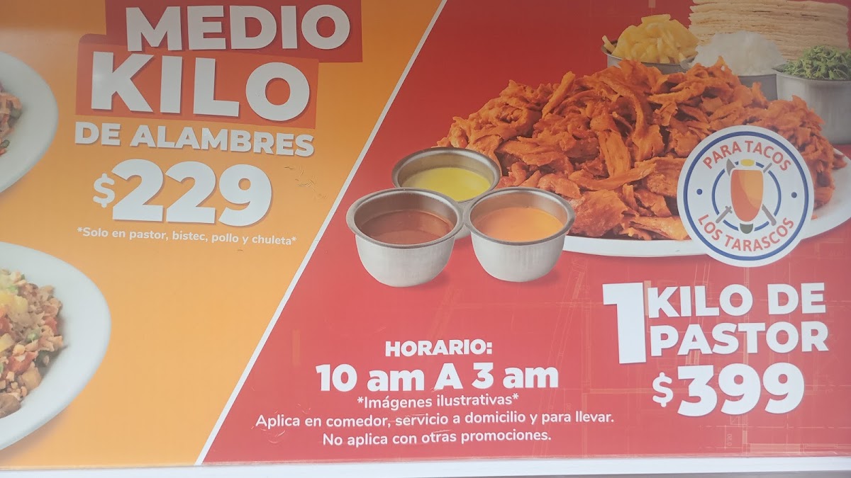 Tacos Los Tarascos Clouthier Menu