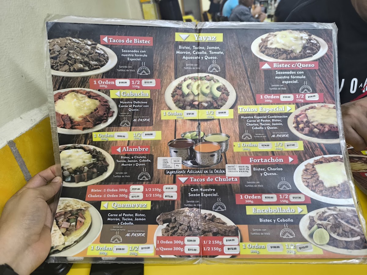 Tacos Orientales De Cuernavaca Menu