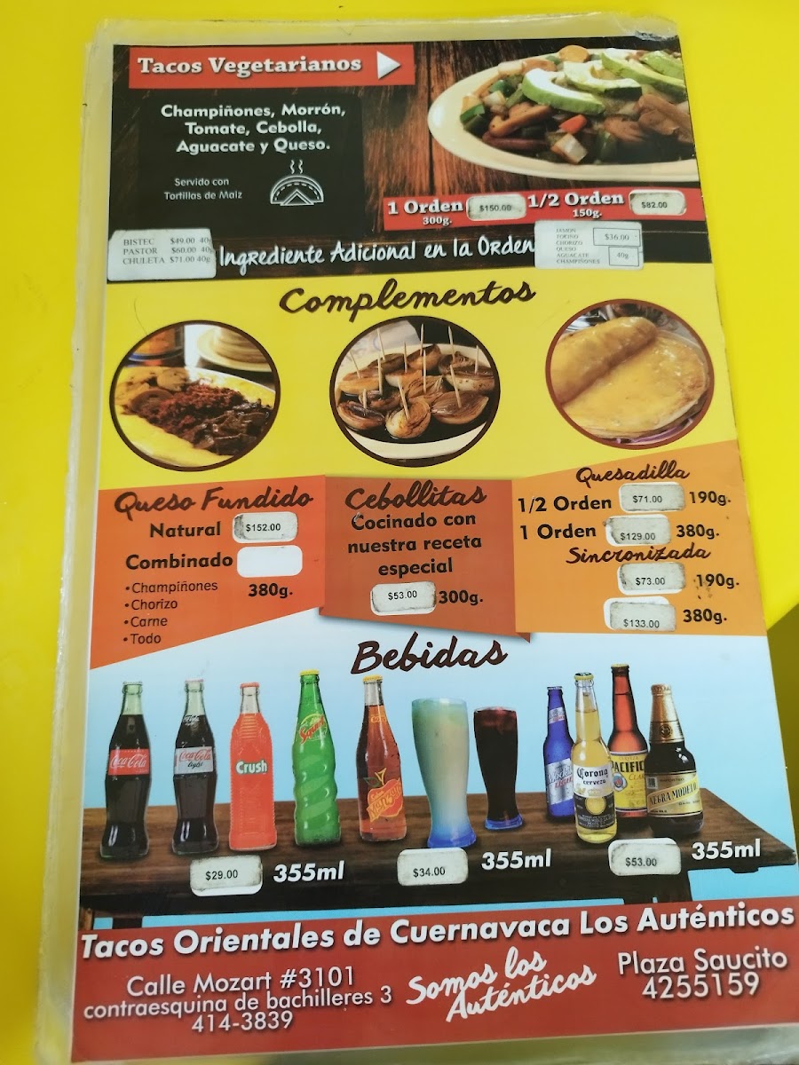 Tacos Orientales De Cuernavaca Menu Photo 3