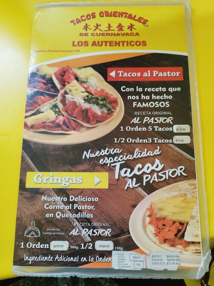 Tacos Orientales De Cuernavaca Menu Photo 4