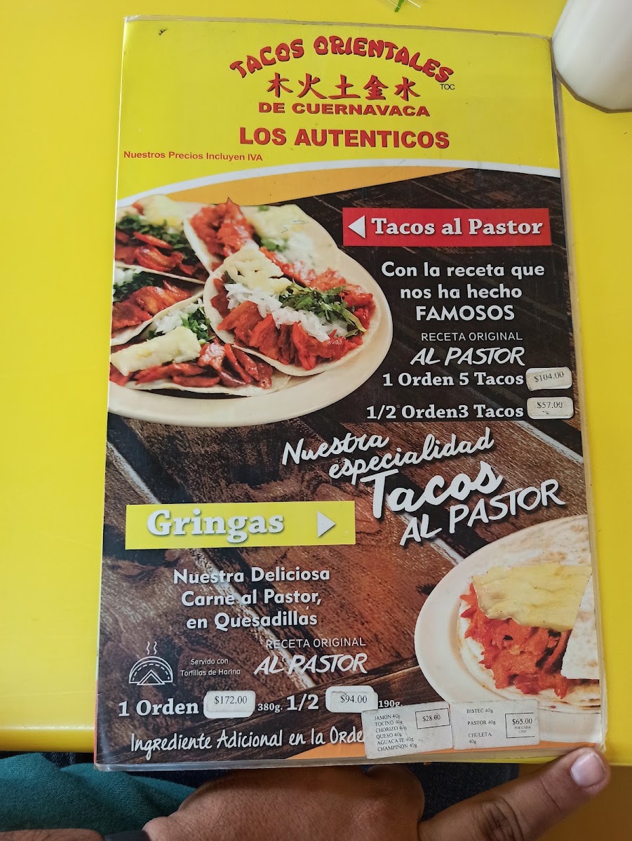 Tacos Orientales De Cuernavaca Menu Photo 9