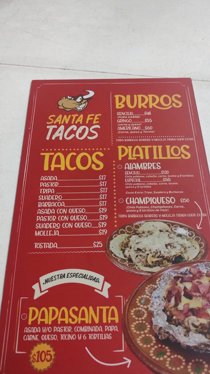 Tacos Santa Fe Menu Photo 4
