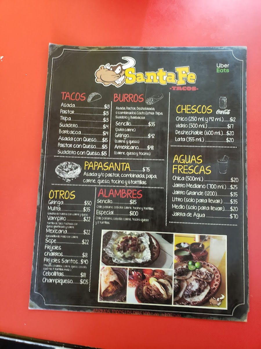 Tacos Santa Fe Menu Photo 5