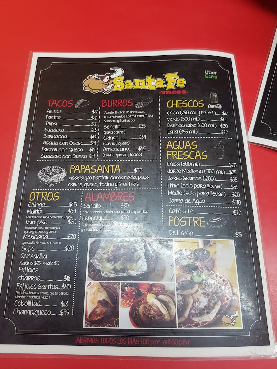 Tacos Santa Fe Menu Photo 6