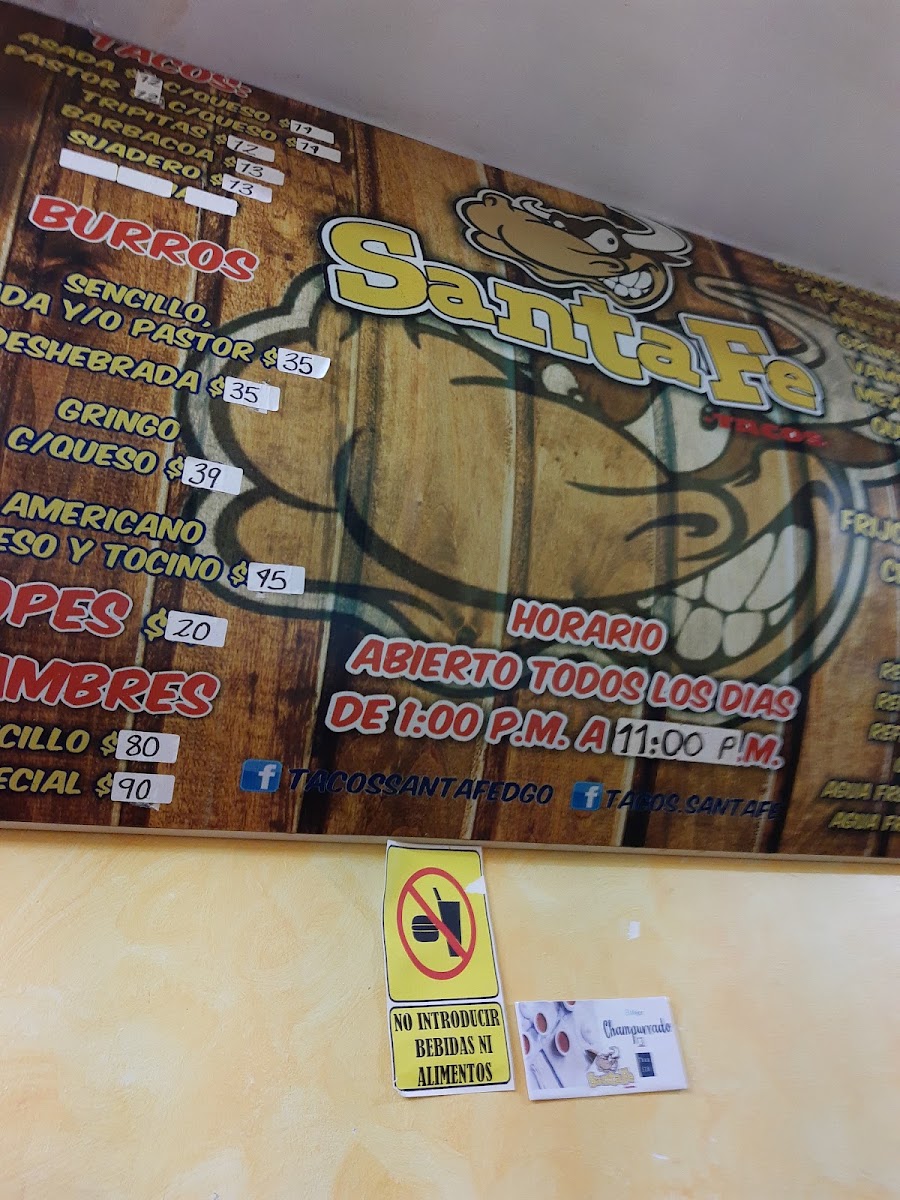 Tacos Santa Fe Menu Photo 7