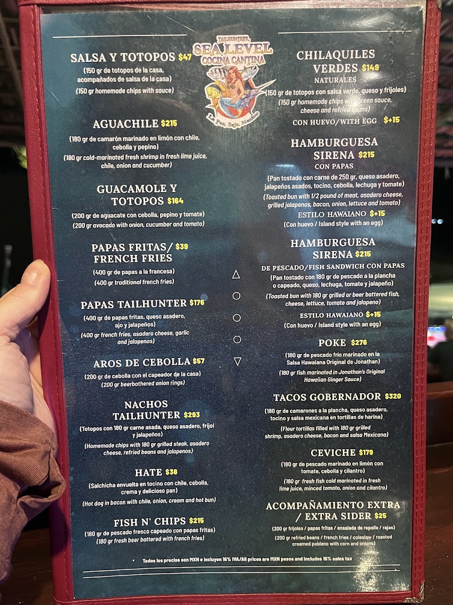 Tailhunter Restaurante Menu Photo 3