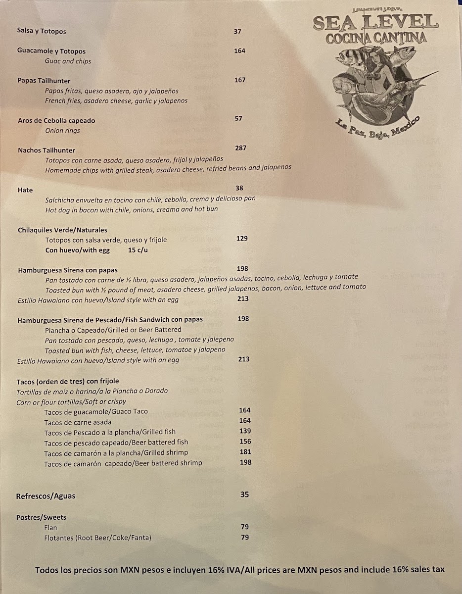 Tailhunter Restaurante Menu Photo 5