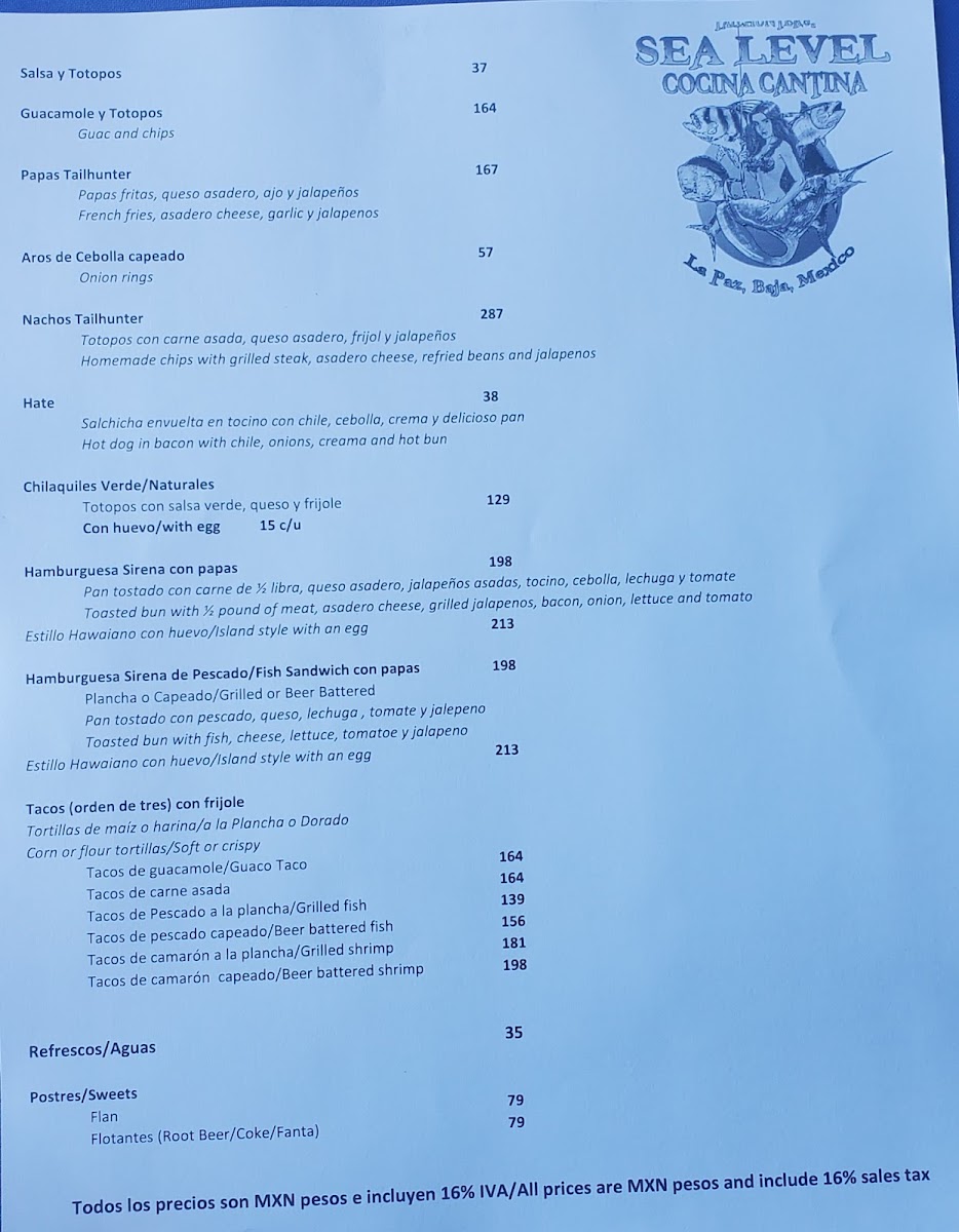 Tailhunter Restaurante Menu Photo 7
