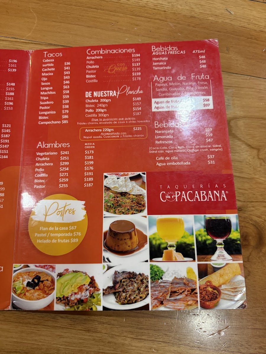 Taqueria Brasil Copacabana (Vertiz) Menu Photo 5
