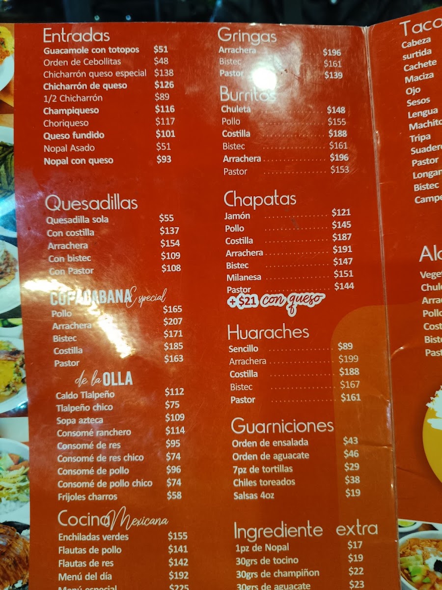 Taqueria Brasil Copacabana (Vertiz) Menu Photo 6
