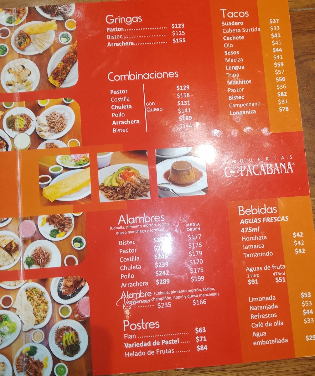 Taqueria Brasil Copacabana (Vertiz) Menu Photo 8