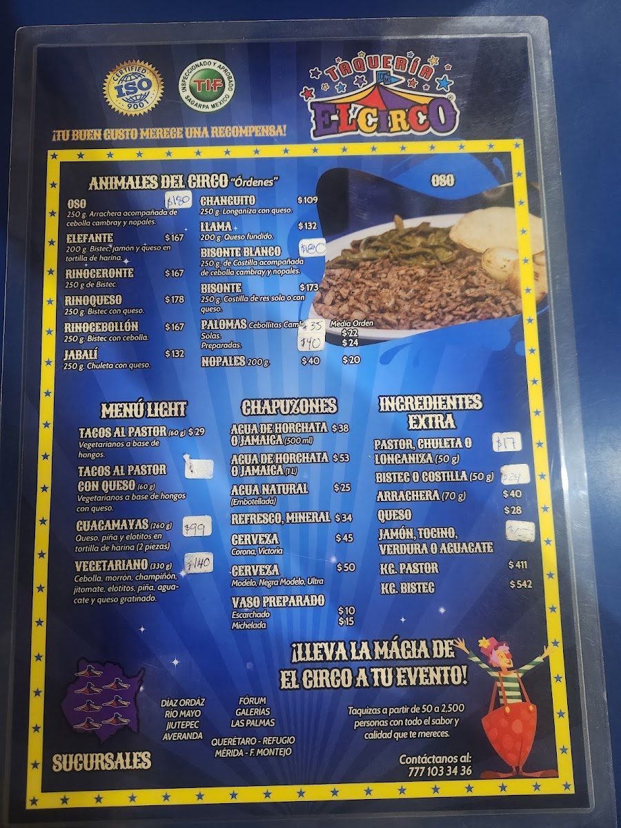 Taqueria El Circo Menu Photo 3