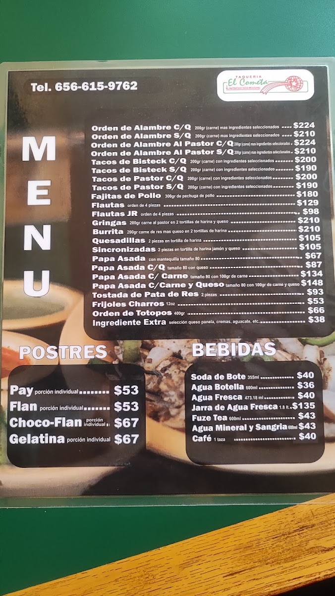 Taqueria El Cometa Menu Photo 2