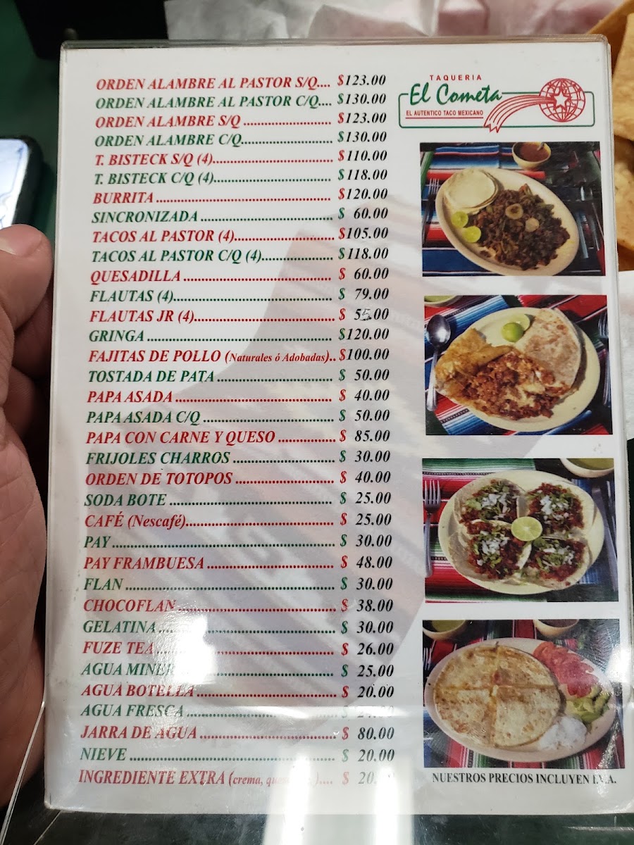 Taqueria El Cometa Menu Photo 4