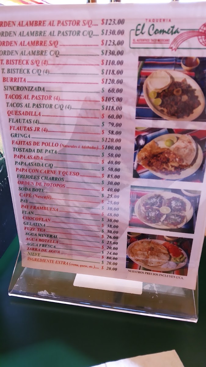 Taqueria El Cometa Menu Photo 7