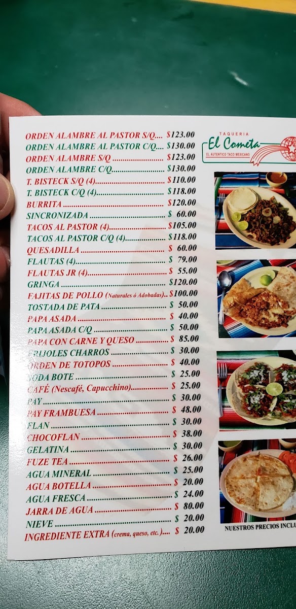 Taqueria El Cometa Menu Photo 8