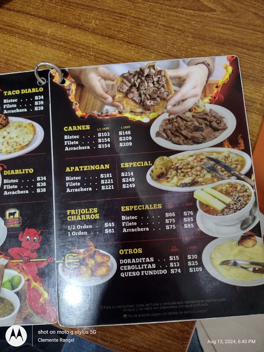 Taqueria El Infierno Centro Menu Photo 3