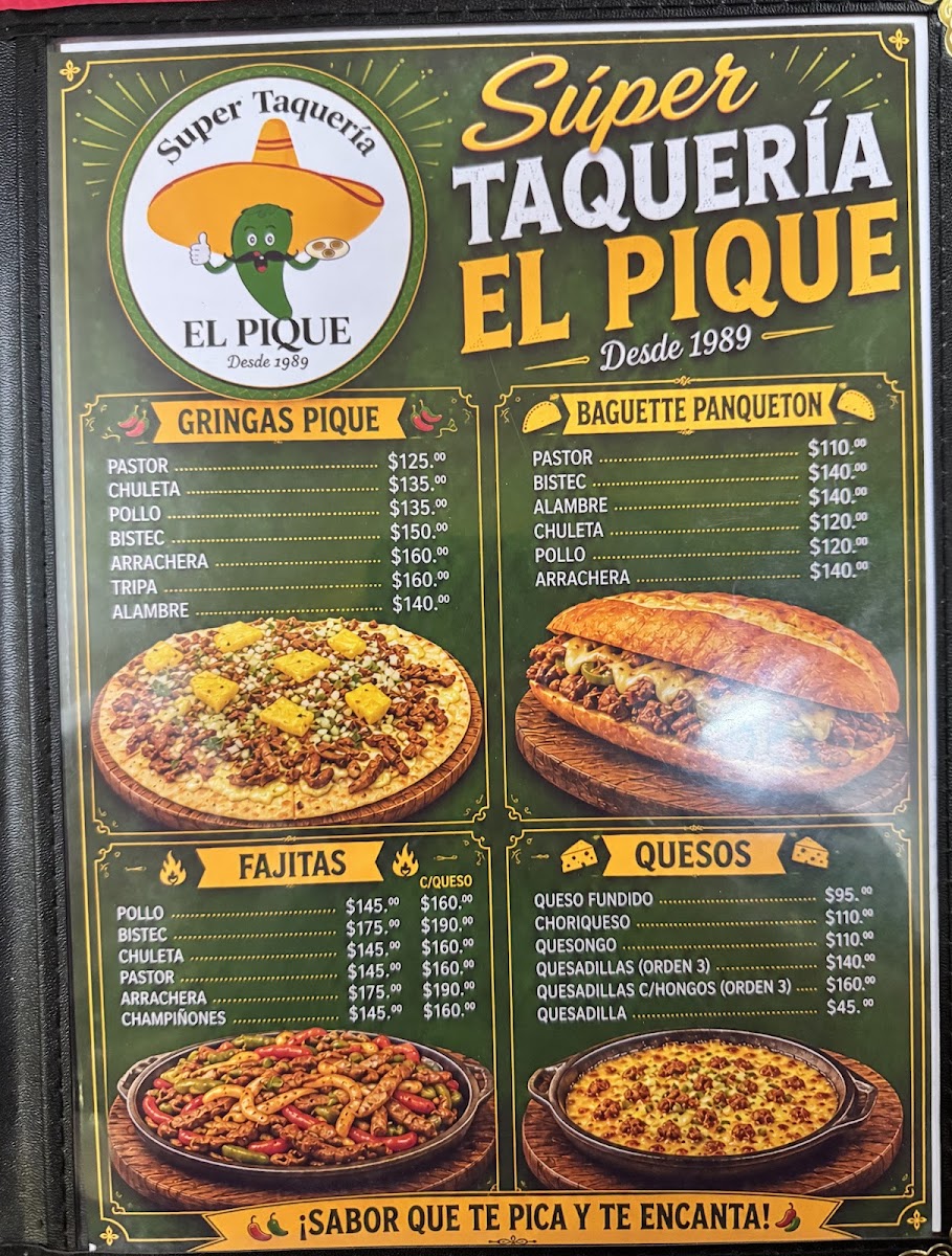Taqueria El Pique Menu Photo 2