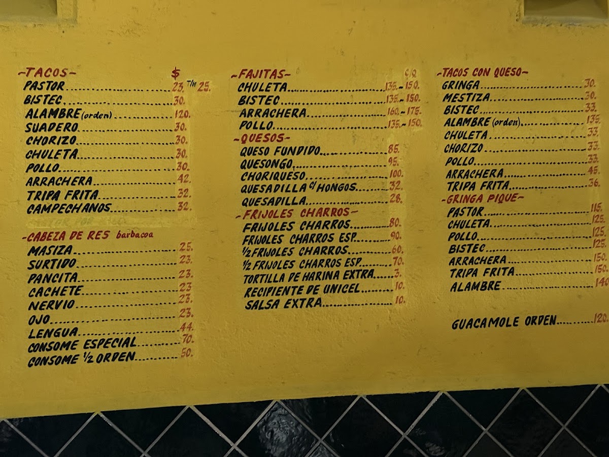 Taqueria El Pique Menu Photo 4