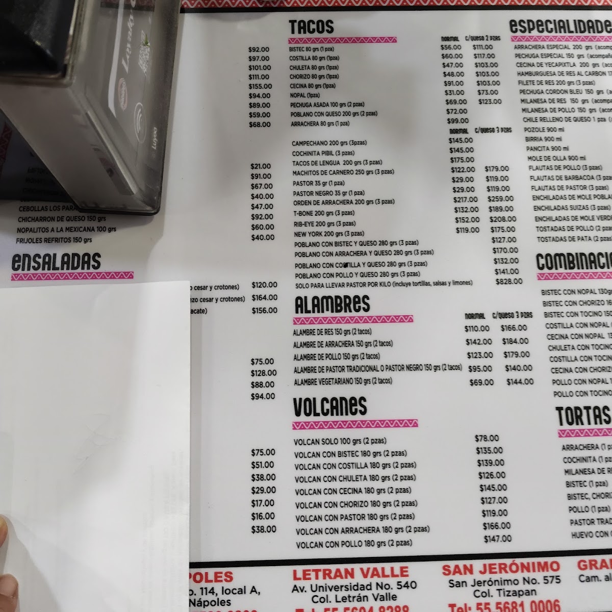 Taqueria Los Parados Universidad Menu Photo 8