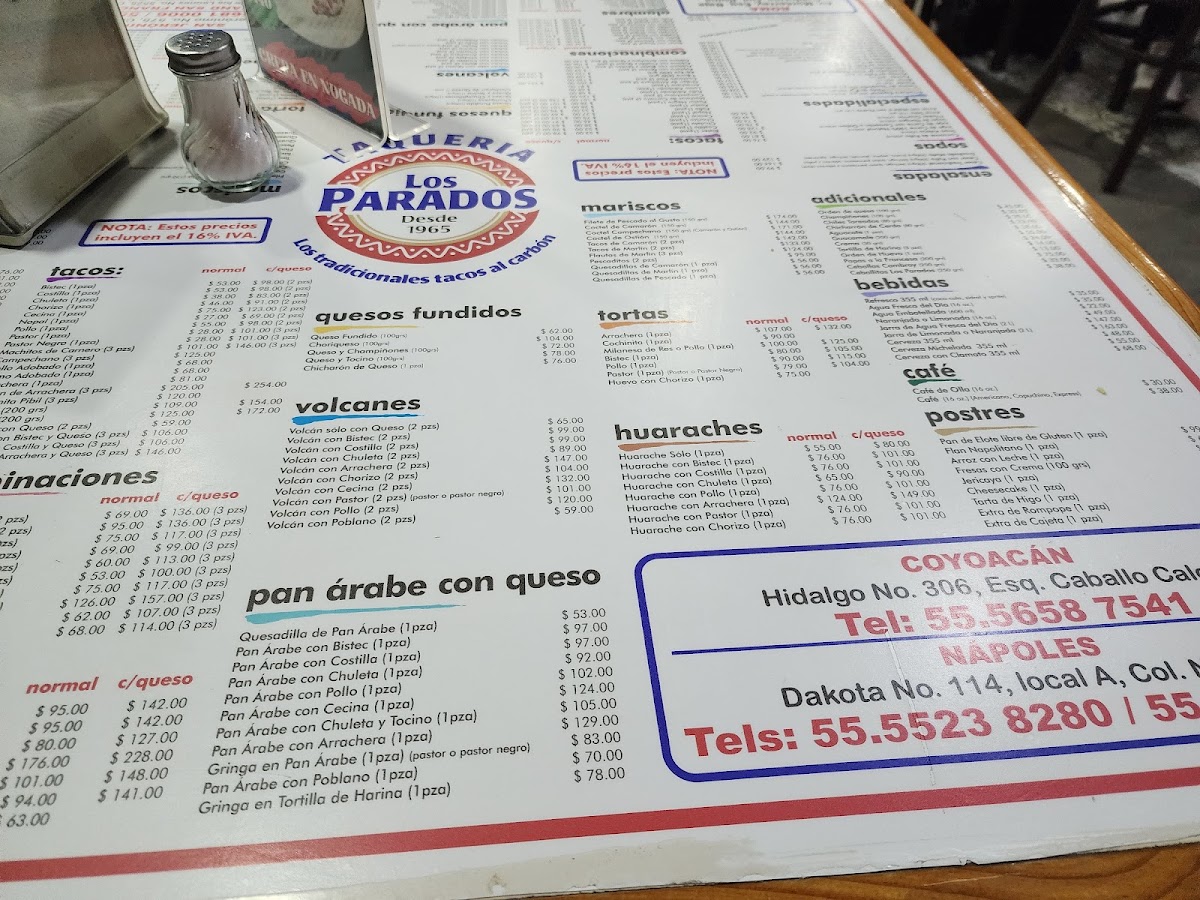 Taqueria Los Parados Universidad Menu Photo 9