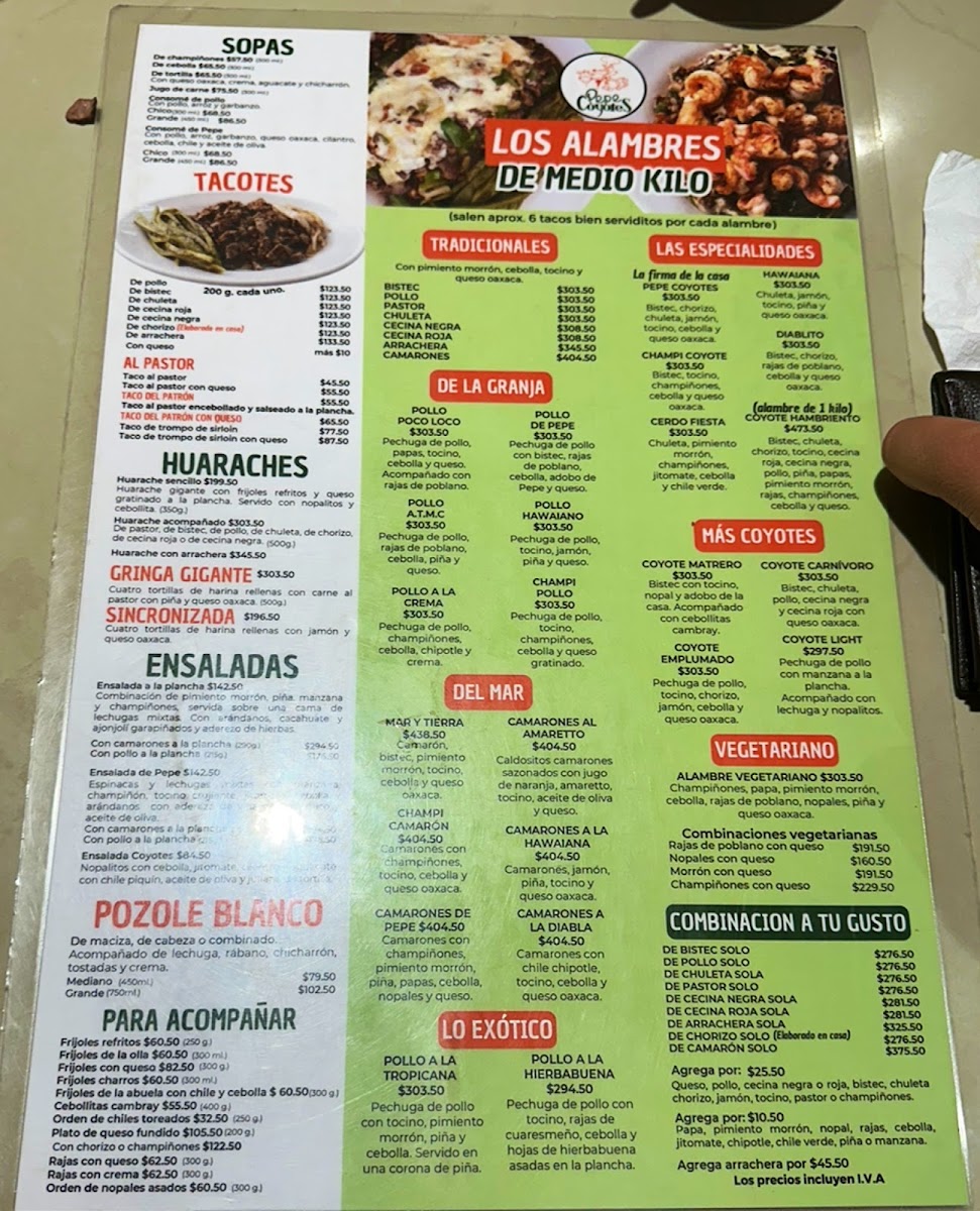 Taqueria Pepe Coyotes Coyoacan Menu Photo 2