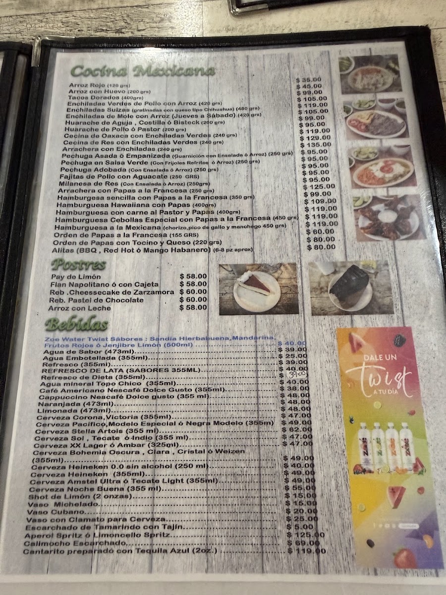 Taquitos Las Cebollas Menu