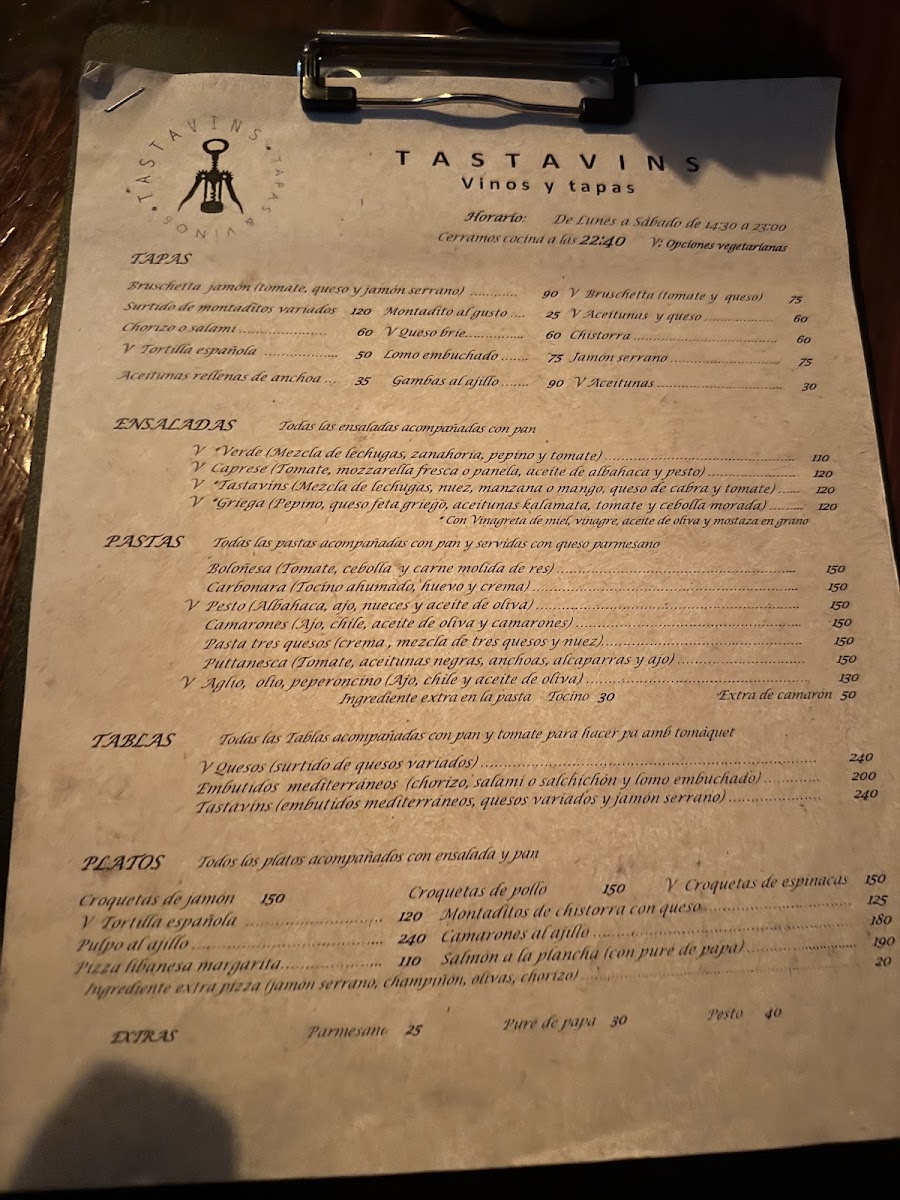 Tastavins Menu Photo 4